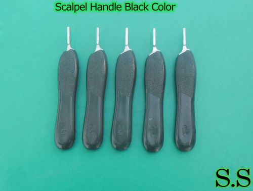 5 Pcs Scalpel Handle #3 with Black Color Surgical Instruments