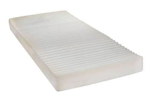 Drive Medical Therapeutic 5 Zone Support Mattress, White, 35 x 80 x 5.5 Inches