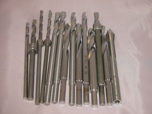 Lot 14 zimmer / howmedica orthopedic medical drill bits &amp; accessories for sale