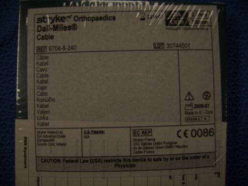 Stryker 6704-8-240 dall miles cable (each) -ex for sale