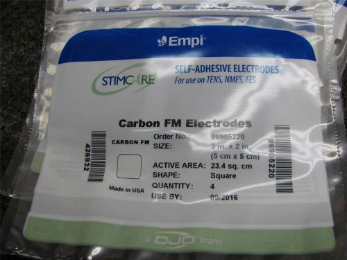 Empi self adhesive electrodes..TENS..NMES..FES..(2X3.5&#034;)..6 packs of 4 each..new