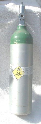 Aluminum oxygen cylinder tank  size e recert  april of 2014 has cga 870 for sale