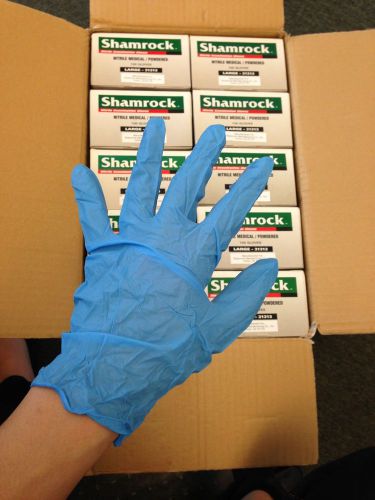 1000 Shamrock Nitrile Powdered 31310 small gloves