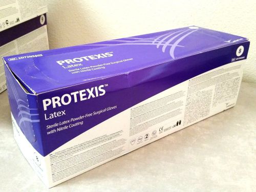 (50) New Cardinal Health Surgical Exam Gloves Protexis Latex Size 8 Tattoo