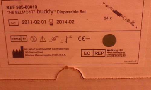 BOX/24 Belmont Buddy Fluid Warmer Disposable Sets 905-00010 Expired 2014-02