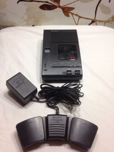Sony M-2000 Microcassette Transcriber w/Adapter Foot Pedal M2000
