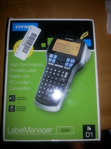 Dymo labelmanager 420p, 4 lines, 4 1/10w x 2 1/5d x 8 1/2h - dym1768815 for sale