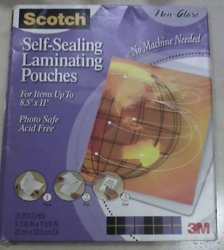 Scotch Self Sealing Laminating Pouches-10 pouches