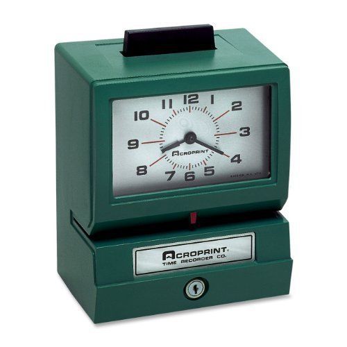 Acroprint 125nr4 manual print time recorder - card punch/stamp (acp011070411) for sale