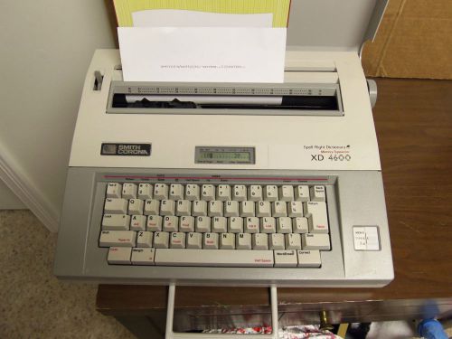 Smith Corona XD 4600 Memory Electronic Typewriter Spell Right Dictionary Memory
