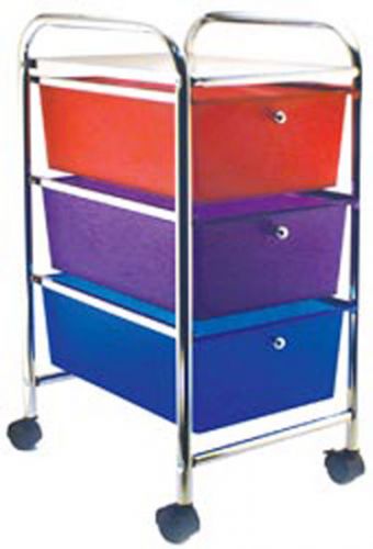 Cropper Hopper Home Center Rolling Cart 3 Drawer Multi Organizer Advantus