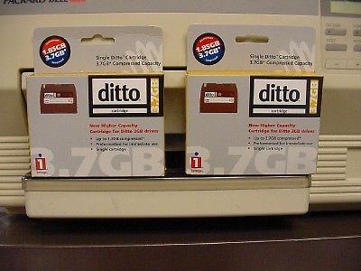 2 NEW 3.7 GB IOMEGA DITTO TAPES