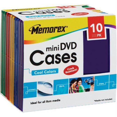 NEW Memorex Color Mini DVD Cases