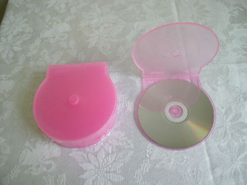 200 cd/dvd clamshell - clear - js101 pink for sale