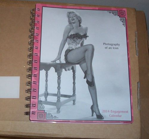 2014 MARILYN MONROE photos Weekly/Monthly Calendar 7x9 planner tabbed pictures