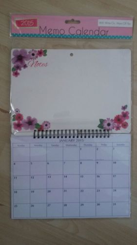 2015 Memo Calendar - flowers
