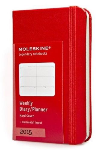 Moleskine 2015 Red Hardback Weekly Planner Diary - Extra Small