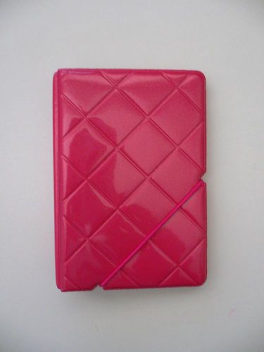 PINK Quilted Vinyl Business/Credit Card Holders Organizers BN