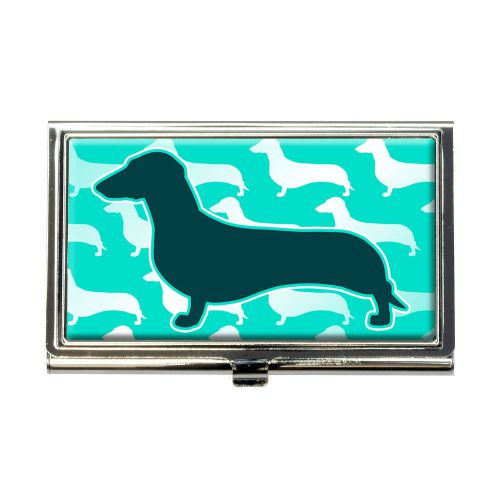 Dachshunds galore business credit card holder case for sale