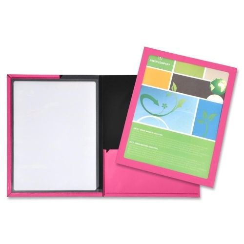 Lot of 3 lion framed view cover presentation folder - pink, black -6 total for sale