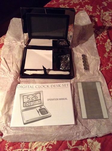 Things Remembered Digital Clock Desk Set