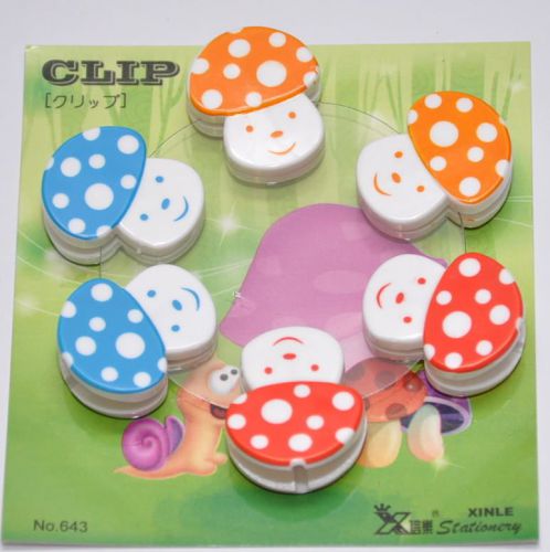 Cute and lovely mushroom 6 paper clips for sale