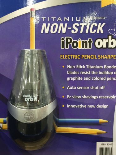 Ipoint orbit titanium bonded non-stick electric pencil sharpener black for sale