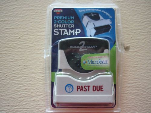 Cosco Premium 2 Color Shutter Stamp - Past Due