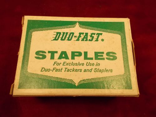 #14 of 16, lot of new old stock duo-fast staples, box of 5000 3/8&#034; no. 5012-cxr for sale