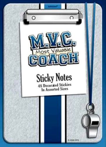 Sports &#034;Coach&#034; Spirit Gift Sticky Notes 480 Sticky Notes Great Coach Gift!