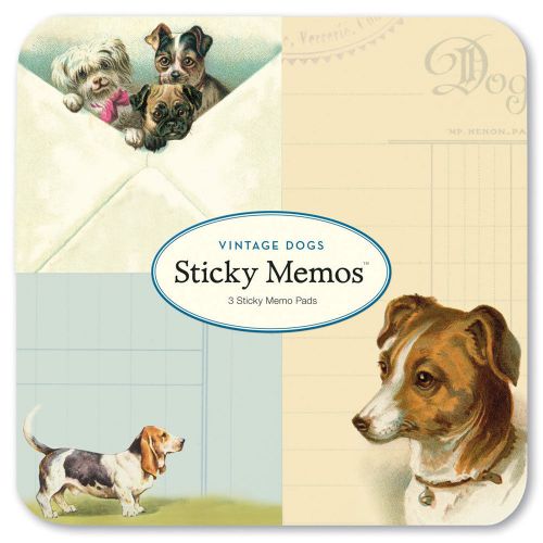 Cavallini &amp; Co. Vintage Dogs Sticky Memos