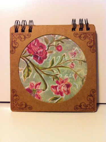 FLORAL MINI BOOK: STICKY NOTES &amp; BLANK PAGES, ONE-OF-A-KIND DESIGN- BRAND NEW