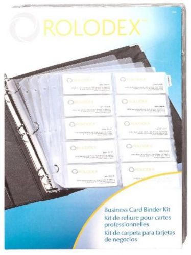 NEW Rolodex Business Card Binder Kit (67696)