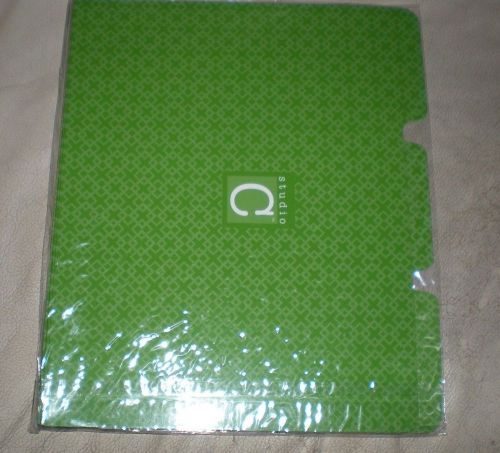 Studio C Green 1/3 Cut File Folders - 12 -New