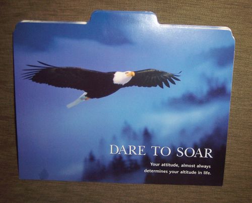 Dare to soar file folder open wing eagle design three:11-1/2&#034;x 9-1/2&#034; =three-new for sale