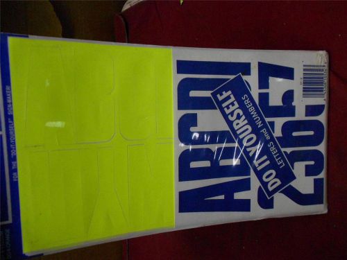 Yellow 3 inch Alphanumeric ID Sticker Vinyl Sign Maker KIT Boat PWC Jetski craft