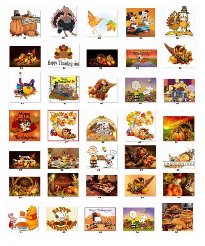 30 Personalized Return Address Thanksgiving Labels  Buy 3 get 1 free (tg2)