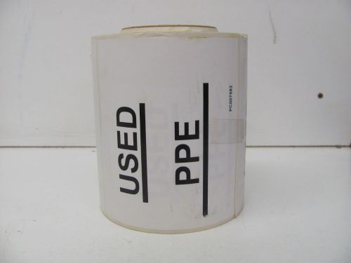 ASL KP124373A WHITE USED PPE ALMOST FULL ROLL OF 500 5.75&#034; X 5.75&#034; NOS!!!