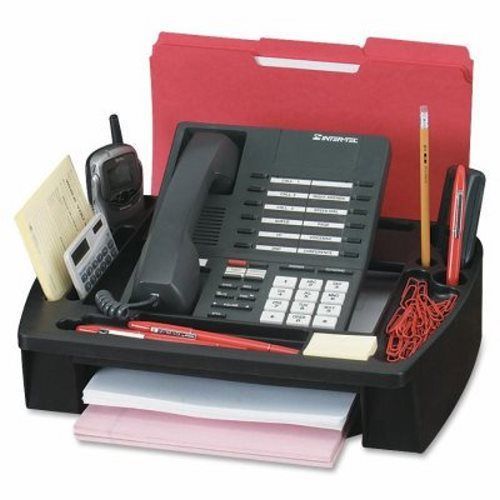 Compucessory Telephone Stand/Organizer, 11-1/2&#034;x9-1/2&#034;x5&#034;, Black (CCS55200)