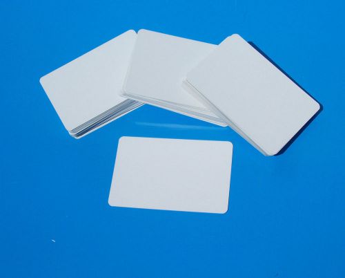 WHITE CARDS -approx 100 BLANK business,flashcard,sight &amp; learning, ID, gameplay.
