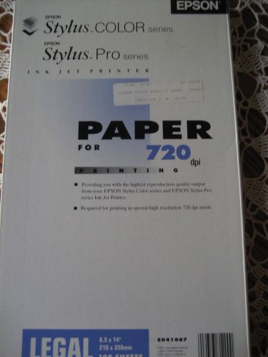 Epson Stylus Color Pro Series Ink Jet Printer Paper For 720 dpi Printing New Pkg