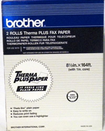 Brother 6895 Thermplus Fax Paper 2 Count 164ftx8.5in, New