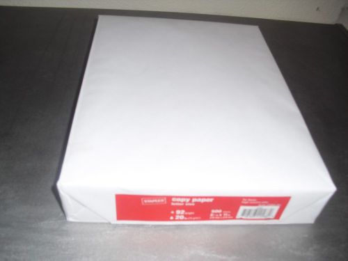 1 REAM OF STAPLES COPY PAPER - 500 SHEETS 8.5x11 NEW! FREE SHIPPING!