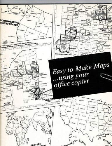 CADDYLAK Easy to Make MAPS Forms Using Office Copier (c.1982 PB) for Many Areas