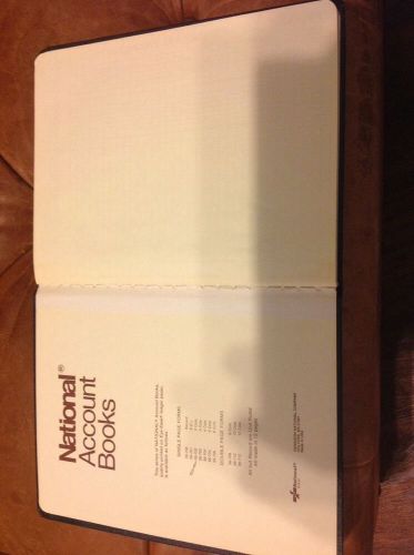 National Account Black Ledger Book New Never Used 72 Pages 56-702 2 Cols.******