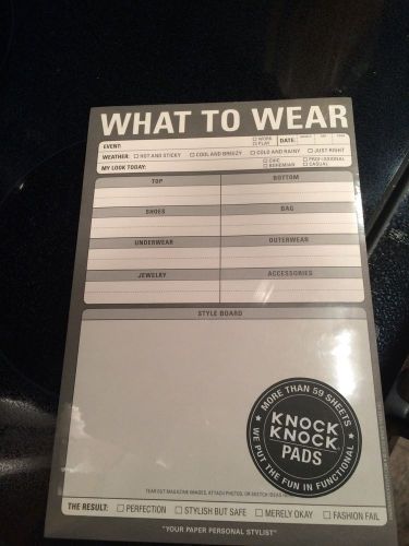 What To Wear Fun In Function Knock Knock Notepad Pads My Style Outfit Planner