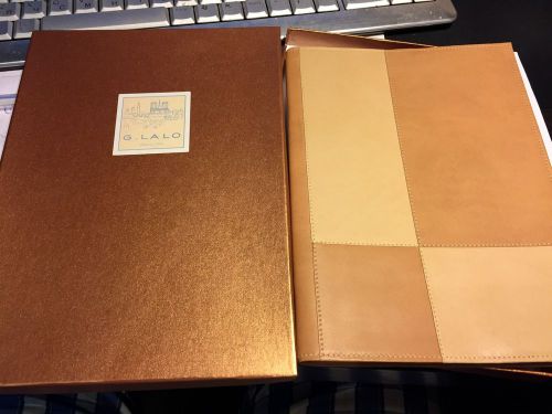 G.Lalo notebook for writing of genuine leather