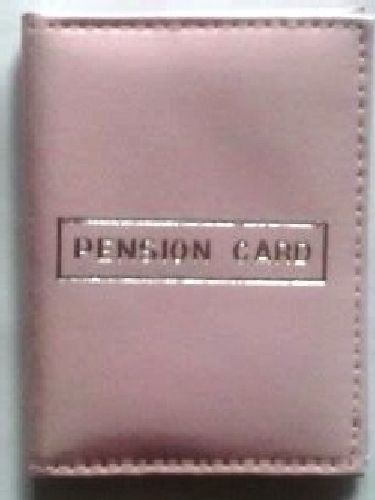 Pink faux leather  pension travel card bus pass id bank card holder wallet  xmas for sale
