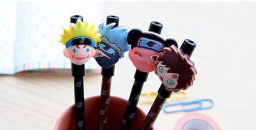 4pc 0.5mm Japan Anime Naruto Rollerball Pen Students Rollerball Pen