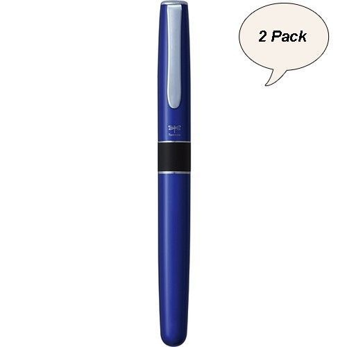 TOMBOW ZOOM 505 Liquid-ink 0.5mm Ballpoint Pen BW-2000LZA44 Azur Blue 2 Pack Set